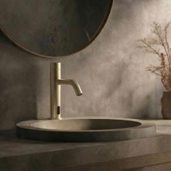 Waterevolution Flow electronic washbasin faucet infrared battery-operated light gold T110EWGE