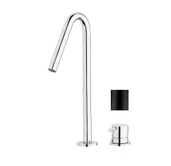 Waterevolution Flow Washbasin mixer with 2holes and automatic stop & go valve Chrome T112V01 (kloon) (kloon) (kloon)