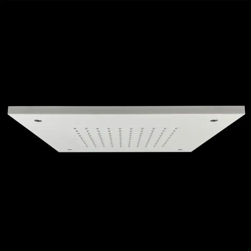 SB Rubinetterie matte white corian solid surface built-in square rain shower ceiling showerhead 50cm 1208954084