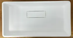 Solid-S City Countertop sink, matte white, 62x32 cm, with concealed drain 1208954250