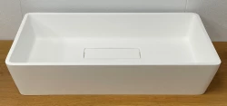 Solid-S City Countertop sink, matte white, 62x32 cm, with concealed drain 1208954250