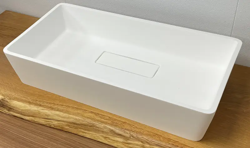 Solid-S City Countertop sink, matte white, 62x32 cm, with concealed drain 1208954250