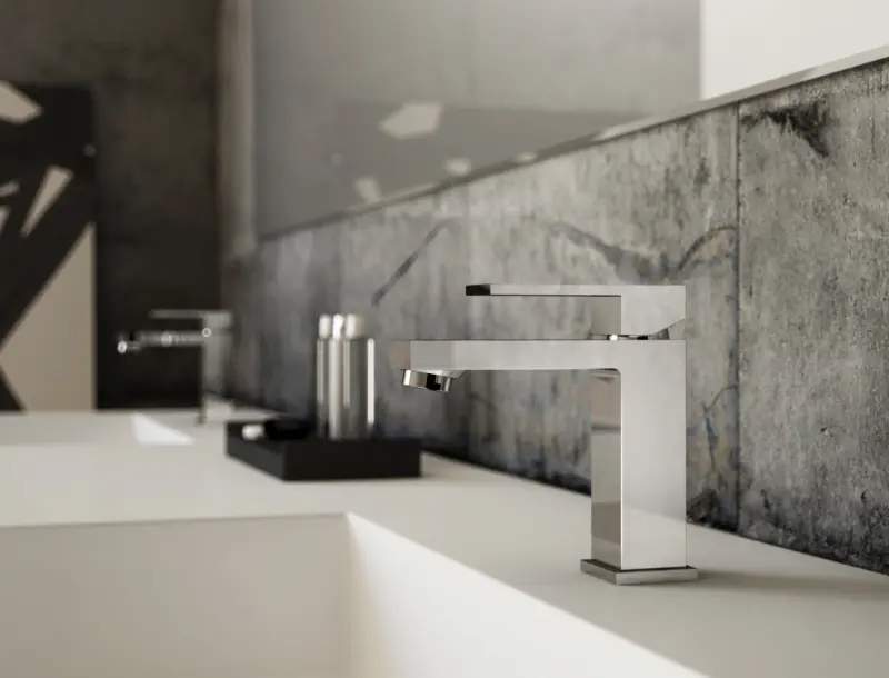 PB Kiki 1-hole high sink faucet matte black