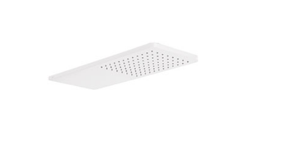 Tres Wall Shower Head 21x55 cm Round Corners Matte White 29990307BM