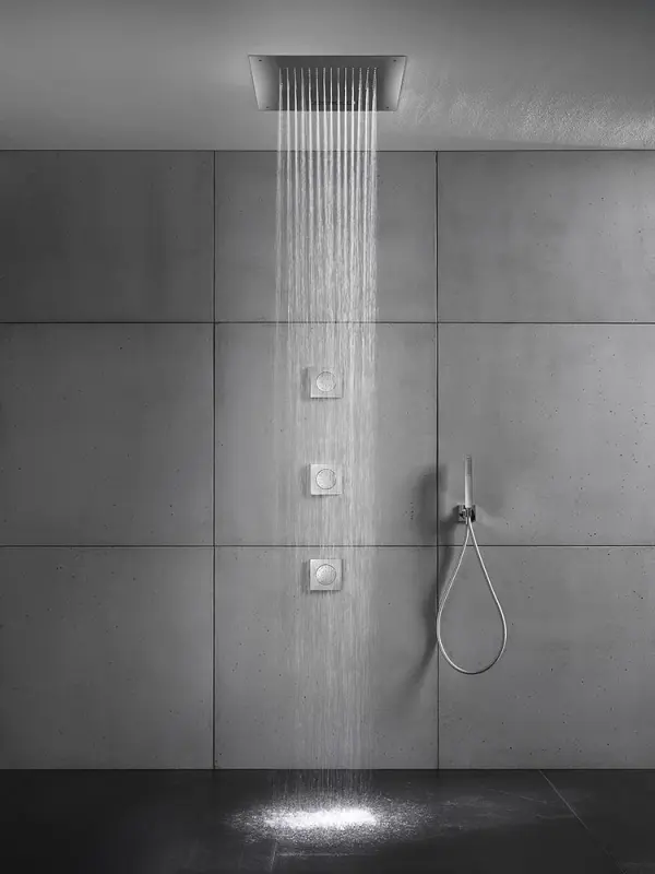 SB Square 316 Built-in Rain Shower 38x38cm PVD Gun Metal 1208955329