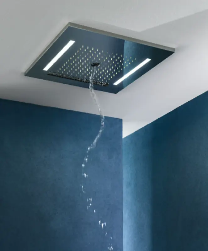 SB Wire-Twist Built-in Rain Shower with Chromotherapy Lighting PVD Gold 1208955381