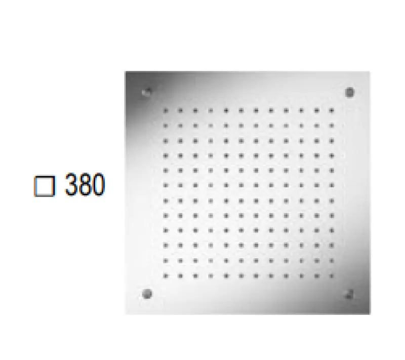 SB Square Chromotherapy Rain Shower Built-in Matte White 1208955464