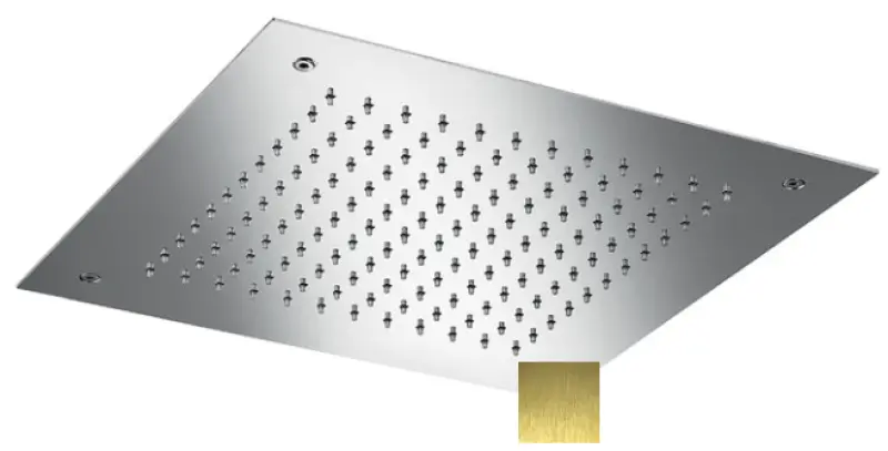 SB Square Chromotherapy Rain Shower Built-in PVD Gold 1208955467