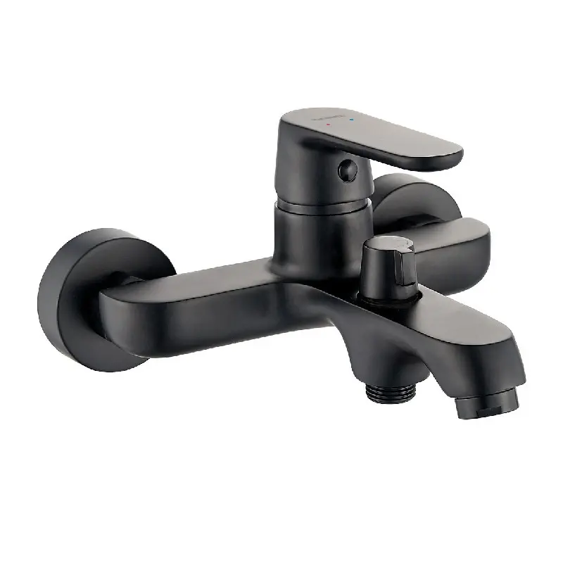 Aquadesign Tours surface-mounted bath mixer tap in matte black