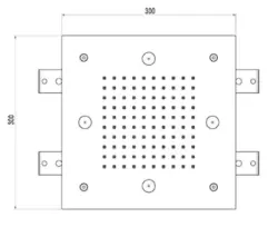SB Mist Temptation Built-in Square Rain Shower 2-jet 30x30cm Full Stainless Steel 1208955716