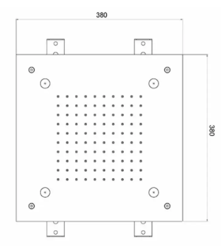 SB Mist Temptation Built-in Square Rain Shower 2-jet 38x38cm Fully Stainless Steel 1208955718