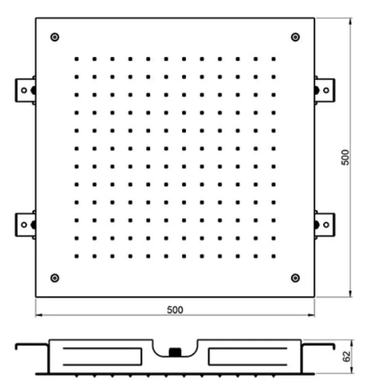 SB Temptation Built-in Square Rain Shower 50x50cm PVD Gold 1208955780