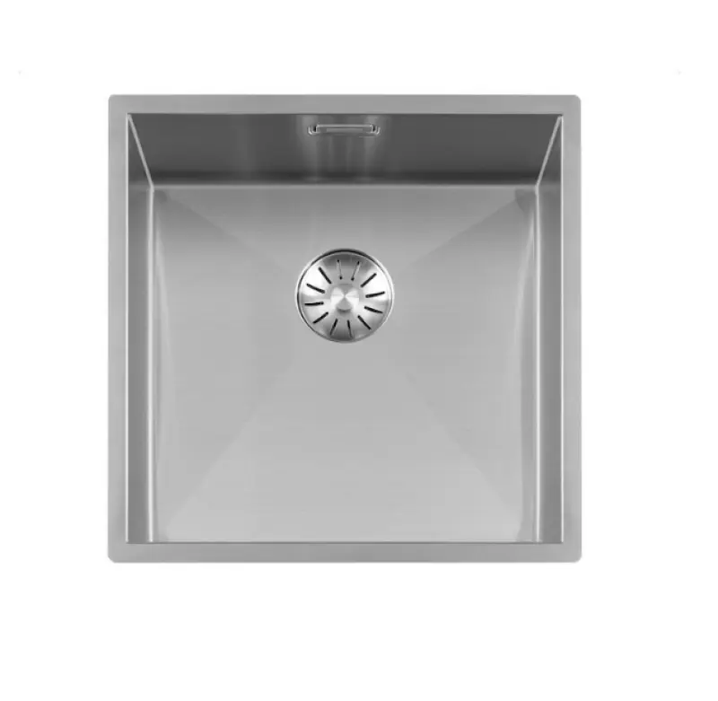 Lorreine 42WT worktop stainless steel sink 42x42cm for installation in ceramic or natural stone 1208956234