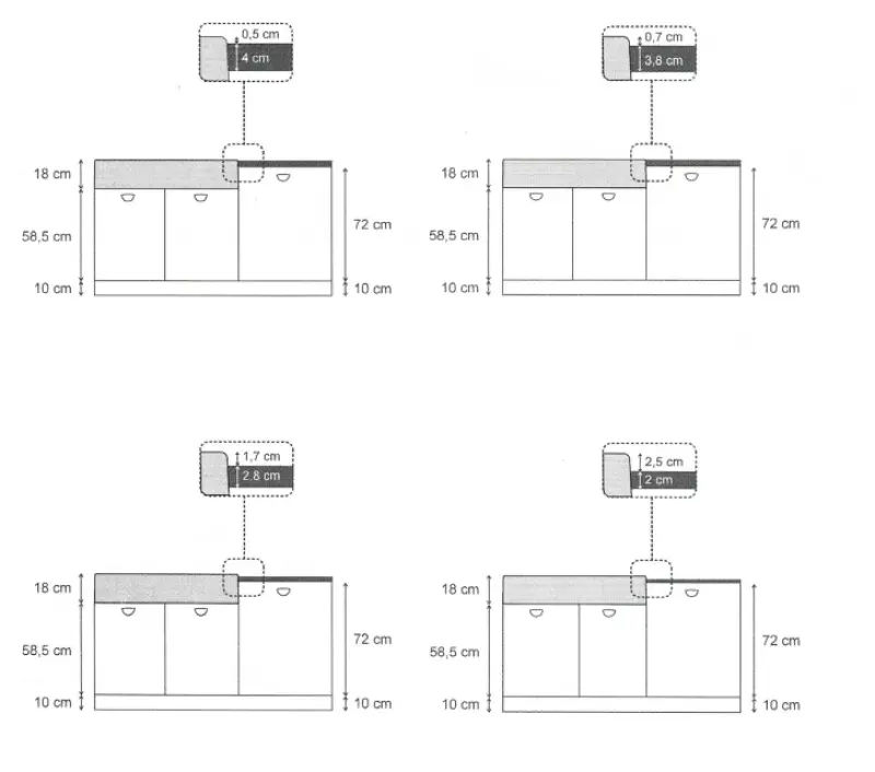 Quadri Minister Double Sink sink anthracite country model 90x62cm 1208956322