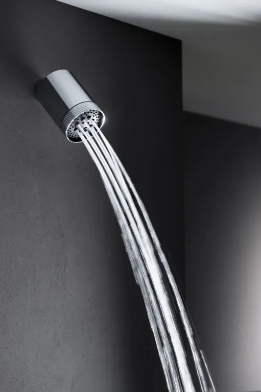 SB Round 316 Beam Multi-jet shower head 10cm stainless steel PVD brushed gun metal 1208956680