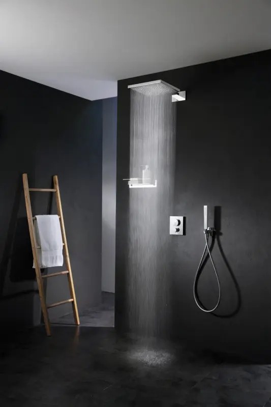 SB Square 316 Emotion Dual Rain Shower Brushed PVD Black 1208956760