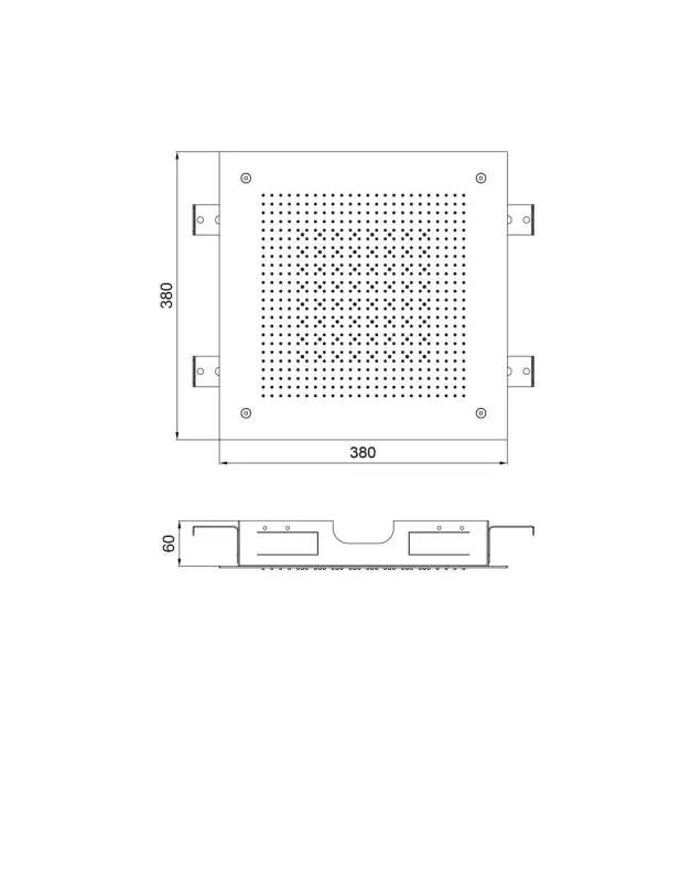SB Square 316 Built-in Rain Shower Velvet Temptation Dual Flow Brushed PVD Brass 1208956767