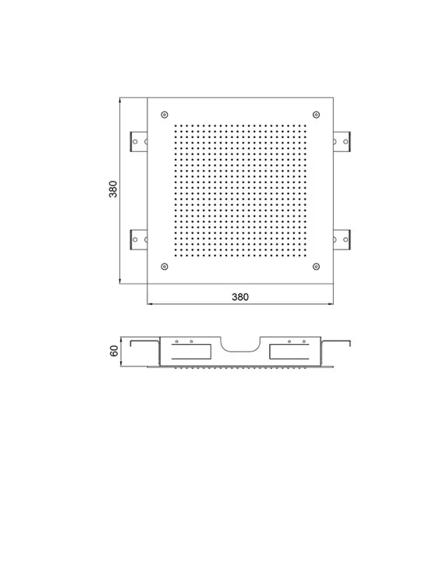SB Square 316 Built-in Rain Shower Velvet Temptation Stainless Steel 1208956772