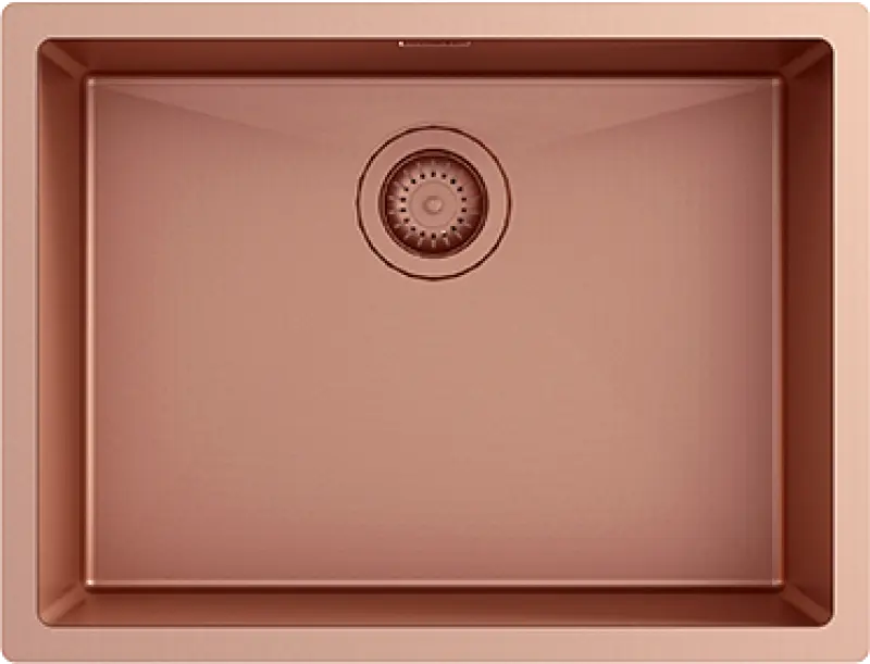 Ausmann Turt copper sink copper PVD 54x40 undermount flush-mounted or inset 1208956948