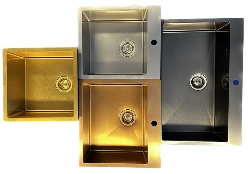 Ausmann Turt copper sink copper PVD 54x40 undermount flush-mounted or inset 1208956948