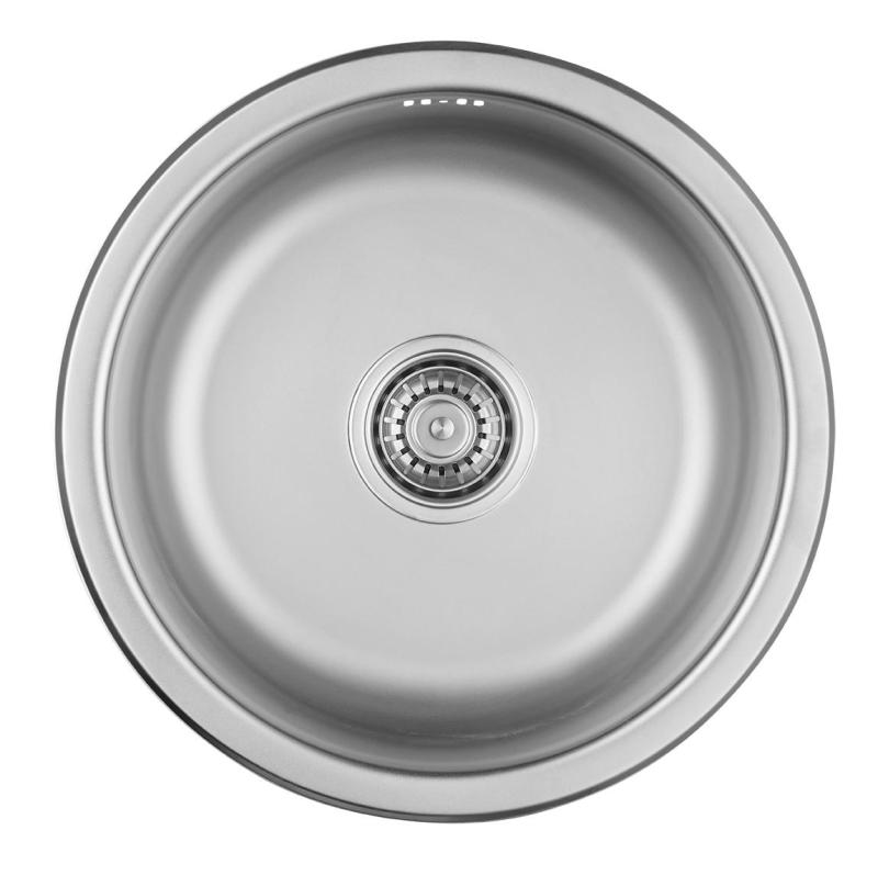 Ausmann Basic round stainless steel sink isnet 43cm including siphon 1208956999