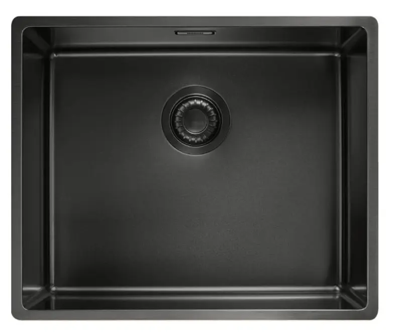 Franke Mythos Masterpiece BXM 210.50 PVD Gun Metal Sink 500x410mm Flush-mount and Undermount 127.0672.129
