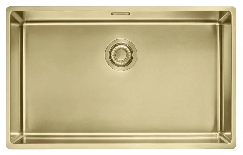 Franke Mythos Masterpiece BXM 210.68 Large PVD Gold 685x410mm Flush-Mount and Undermount Sink 127.0674.533