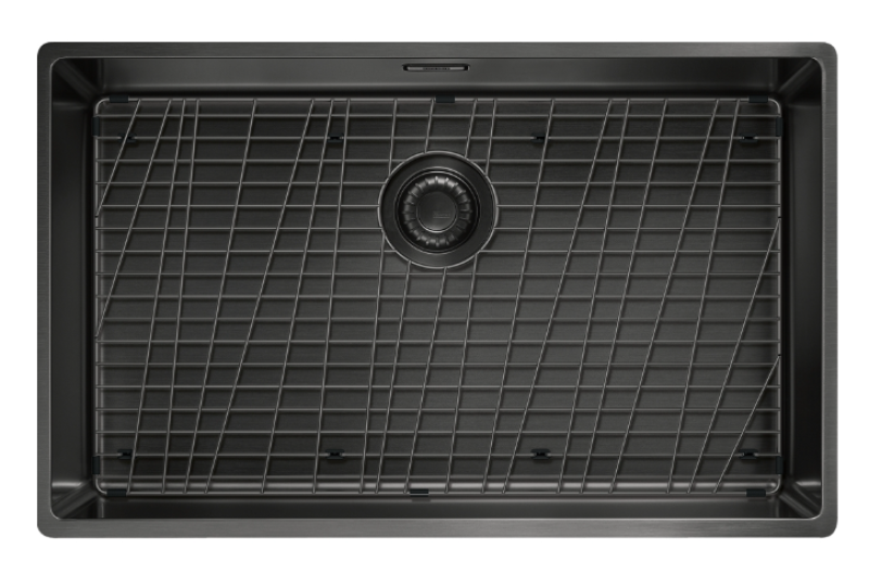 Franke Mythos Masterpiece BXM 210.68 large gun metal sink PVD anthracite 685x410mm flush-mounted and undermount 127.0674.440