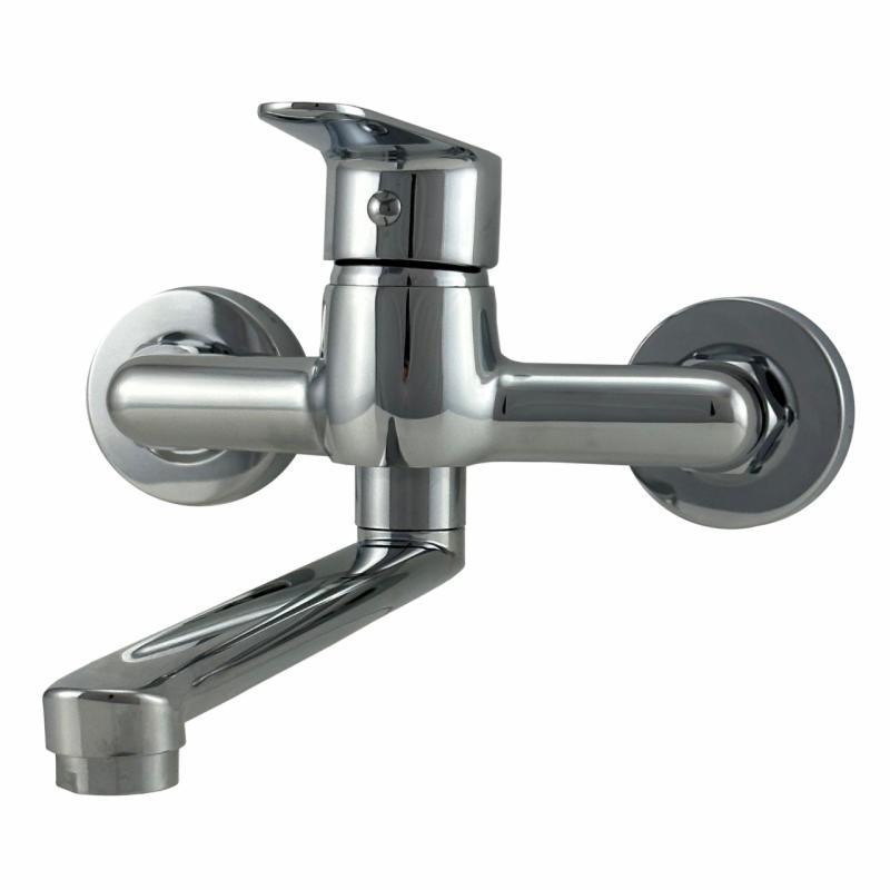 AquaTrimo Schubert Single Handle Kitchen Wall Faucet Chrome 21ST7076CM