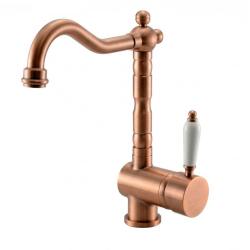 Edward Nostalgic kitchen tap with swivel spout copper classic 1208957130