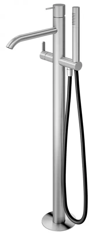 AquaTrimo Acciaio freestanding bath faucet with hand shower, stainless steel 1208957285