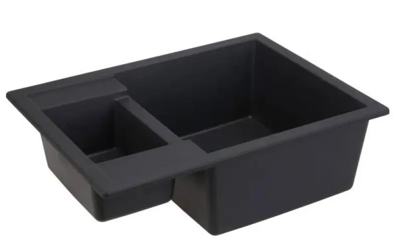 GraniteMy Smart extra shallow 1.5 granite inset black sink 58x44cm 1208957355