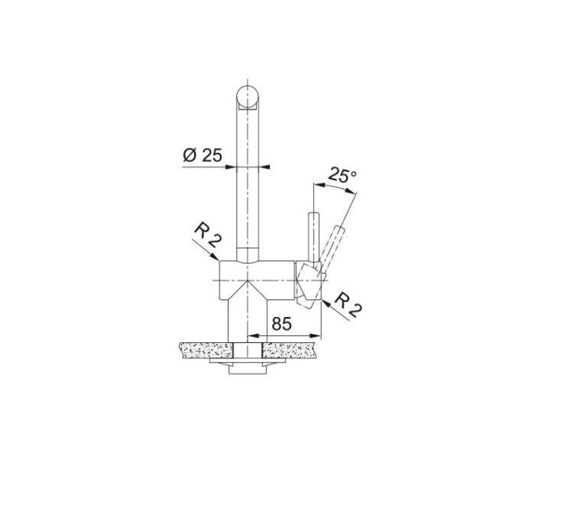 Franke golden Kitchen tap Atlas Neo with extendable spout pvd gold 115.0689.090