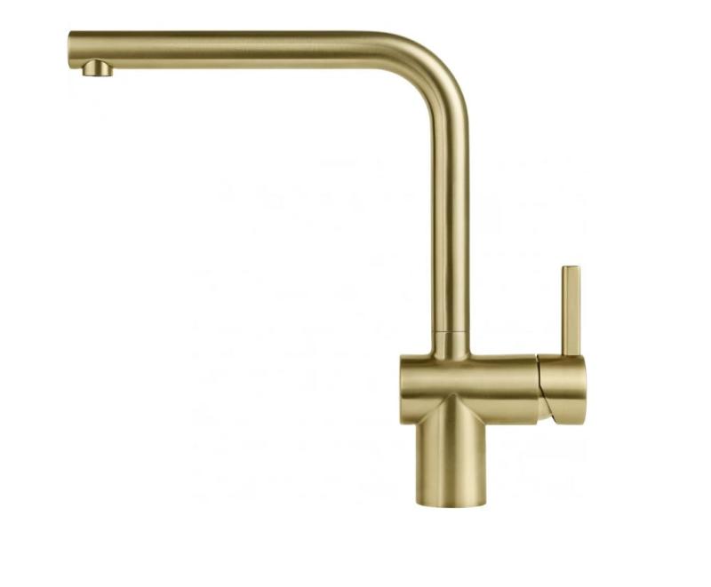 Franke gold Kitchen tap Atlas Neo swivel spout pvd brushed gold 115.0689.087