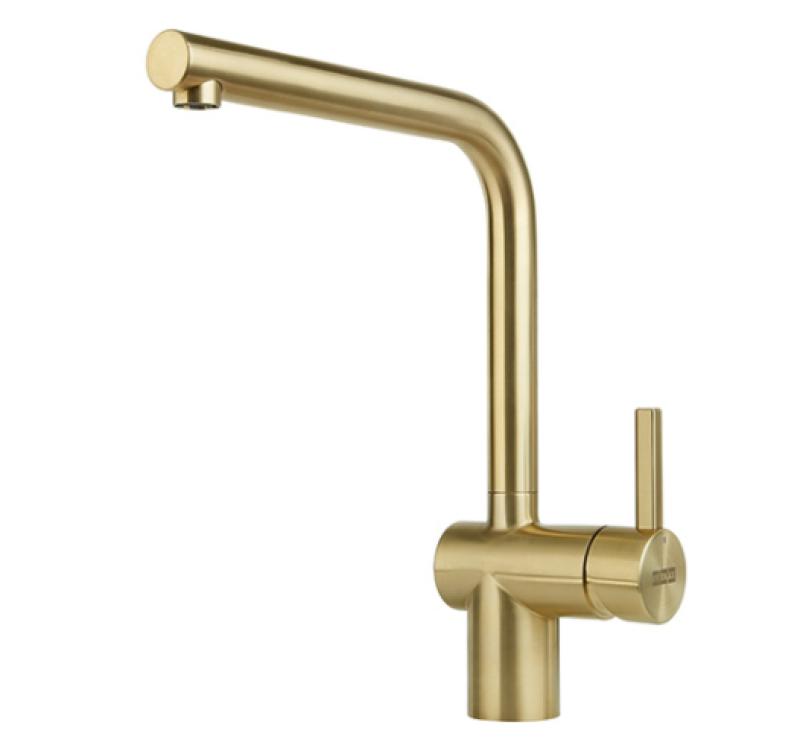 Franke gold Kitchen tap Atlas Neo swivel spout pvd brushed gold 115.0689.087