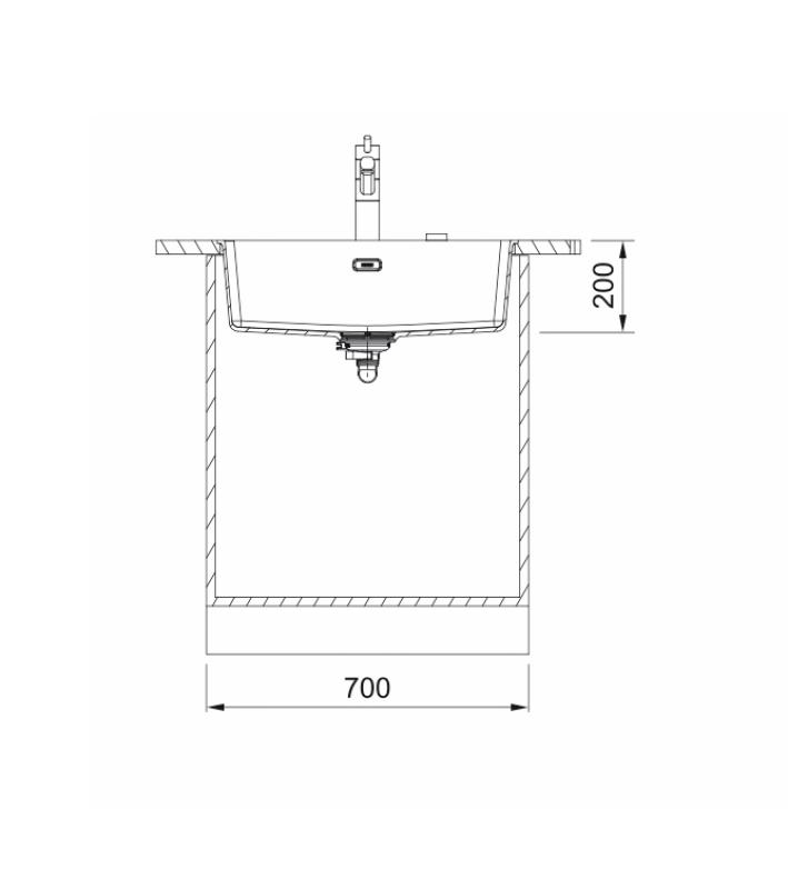 Franke Maris MRG 210 / 110-62 Fragranite black edition matte black sink flush-mount