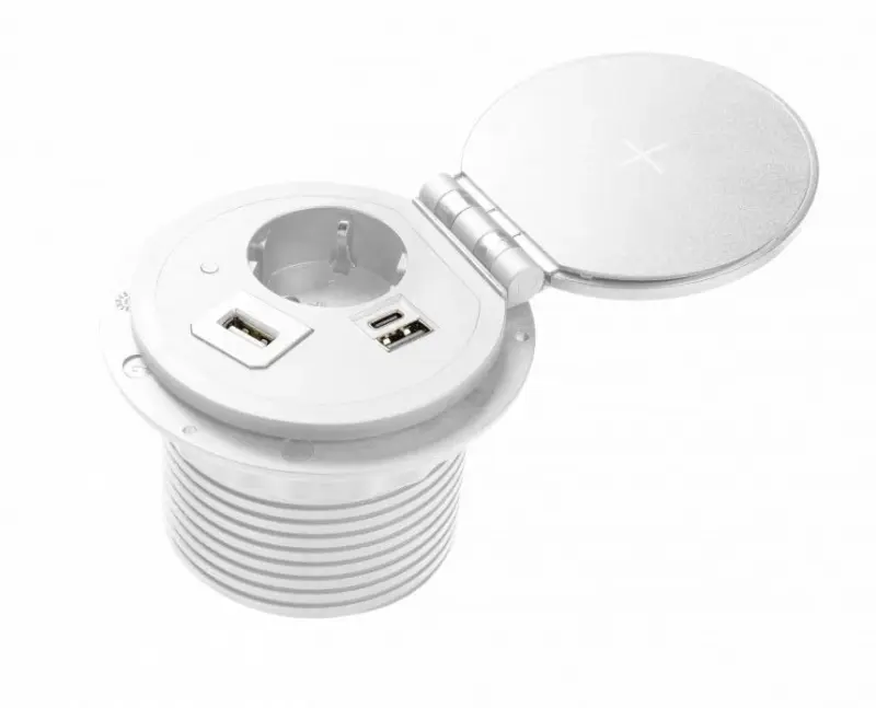 Indux Cover built-in grounded kitchen socket for worktop with interchangeable plugs 1208957395