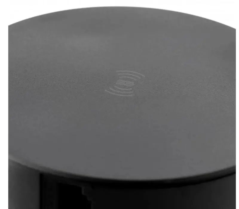 Indux Push retractable earthed black kitchen socket for worktop with 4 outlets, 2 x USB, 2 x RJ45 and wireless charging 1208957420