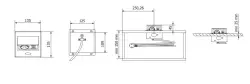 Indux Flip Small earthed kitchen socket for worktop or wall matt white with 2 USB chargers 1208957423