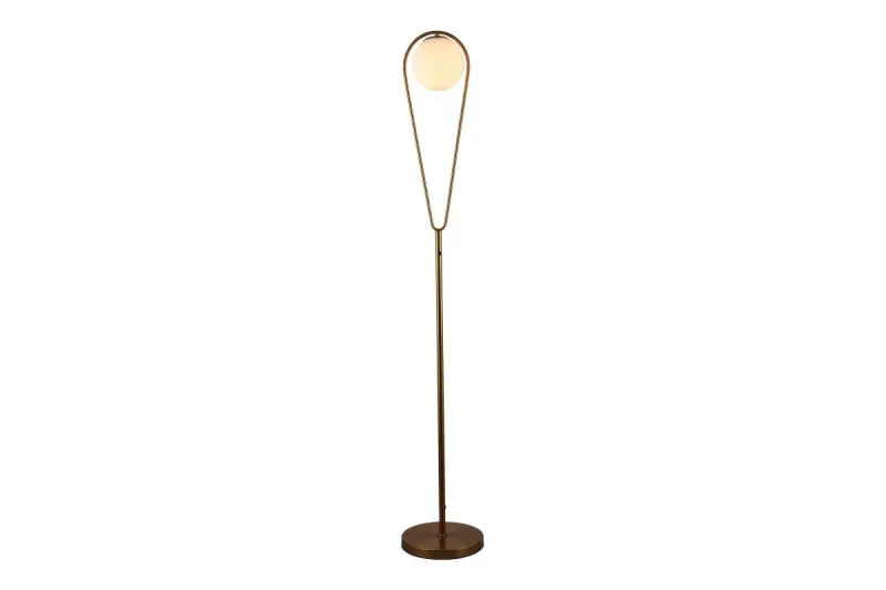 Decor Ciklop Brass Gold Floor Lamp with teardrop look 9737
