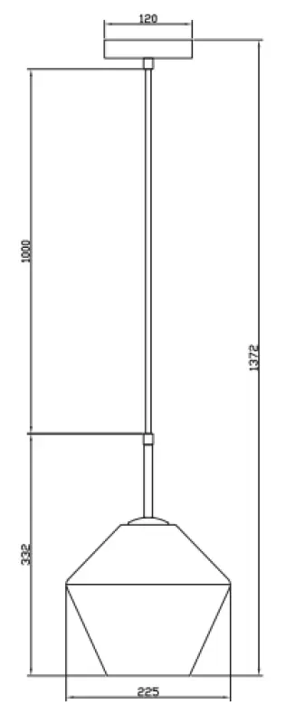 Decor Lime 332 high modern amber pendant lamp 7887