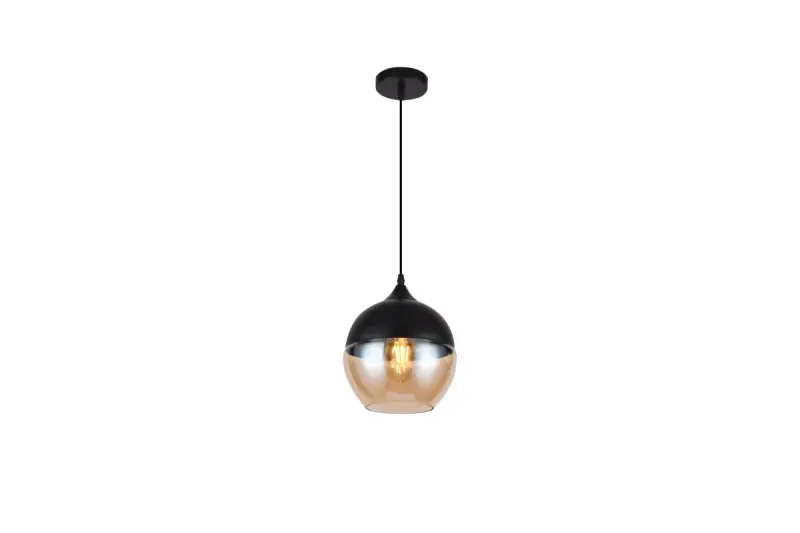 Decor Lender modern metal and glass pendant lamp 200 mm width 8389