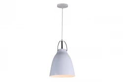 Decor Orient tapered metal pendant lamp white 4451
