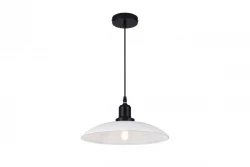 Decor Horizon matt white industrial pendant lamp 4499