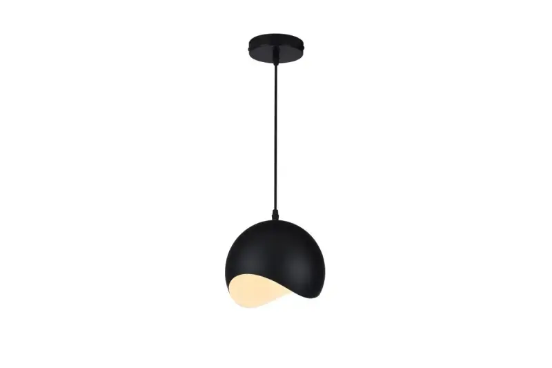 Decor Mavia spherical black pendant lamp 0931