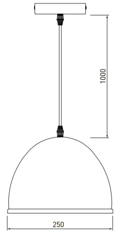 Decor Katilu white metal pendant lamp 1976