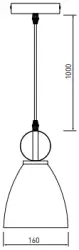 Decor Kerala grey elegant pendant lamp 3321
