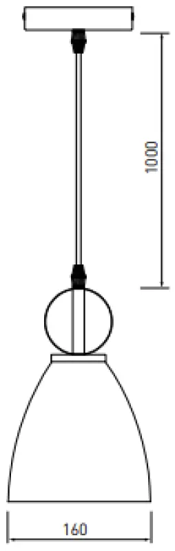 Decor Kerala grey elegant pendant lamp 3321
