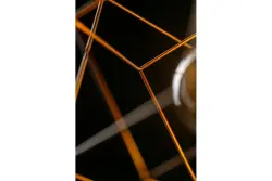 Decor Rosa geometric gold pendant lamp composed of 2 brass cubes 3376