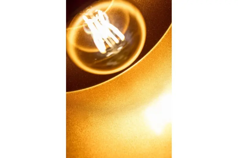 Decor Goa blue pendant lamp with decorative gold frame 3574